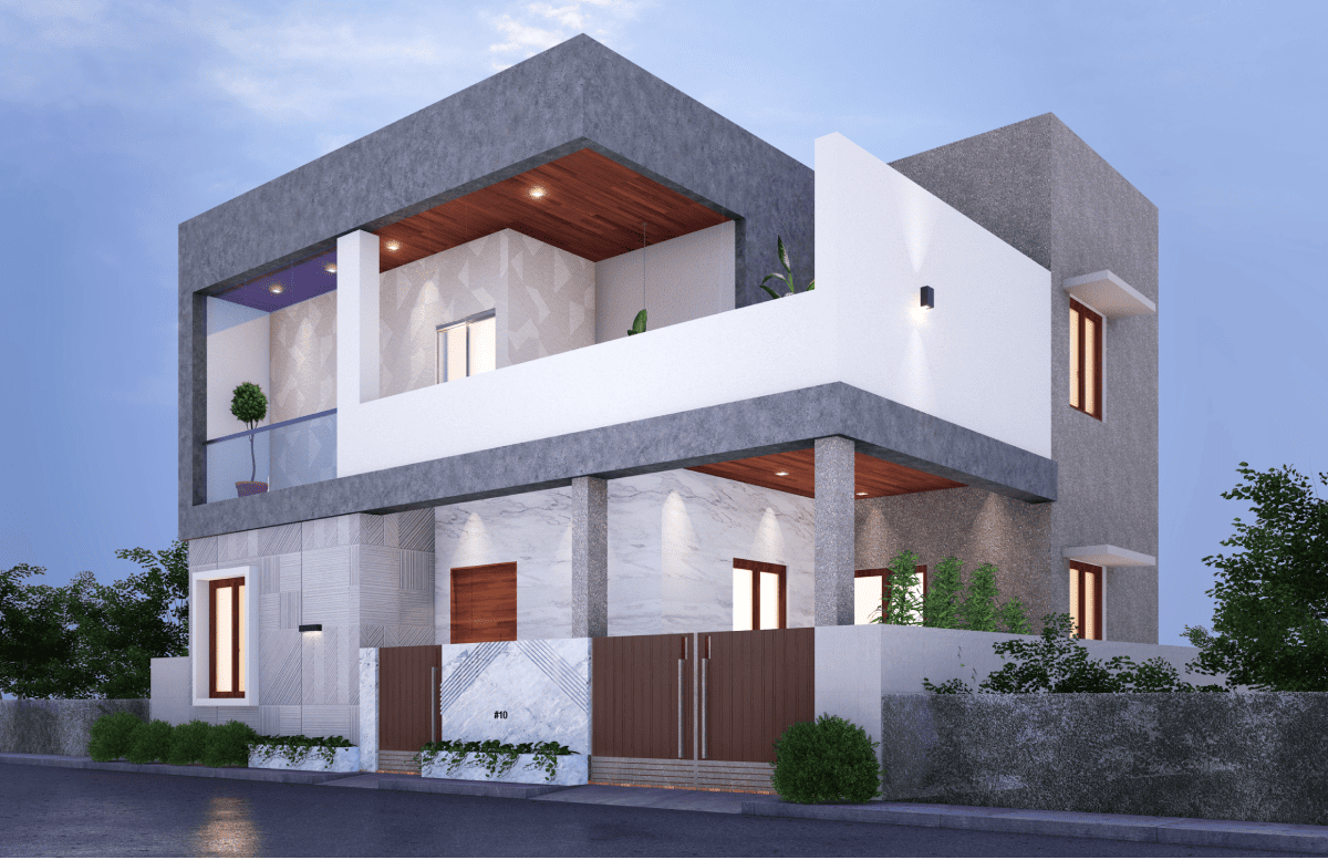 Exterior architectural design by Adora Architects
